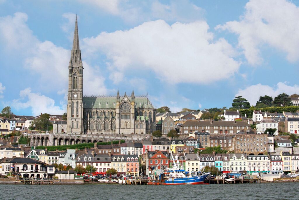 Vista di Cork e la sua Cattedrale