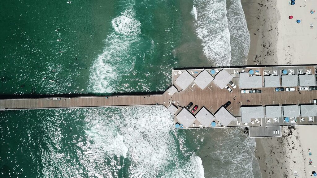 Visata dall'alto del molo di San Diego